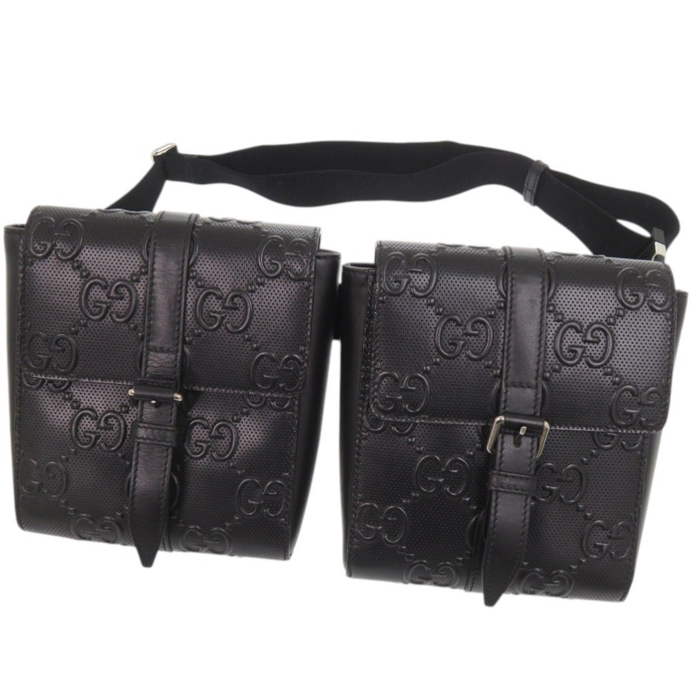 GUCCI Black Leather Pouch